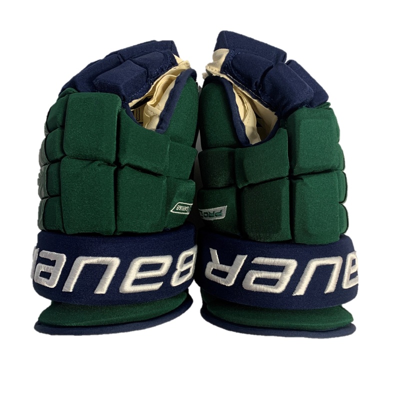 Bauer Pro Series – NCAA Pro Stock Glove (Green/Blue)