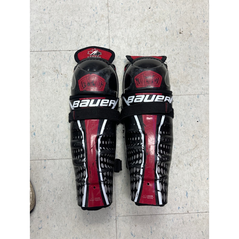 Used Bauer 11 Shin Pads|Junior|11