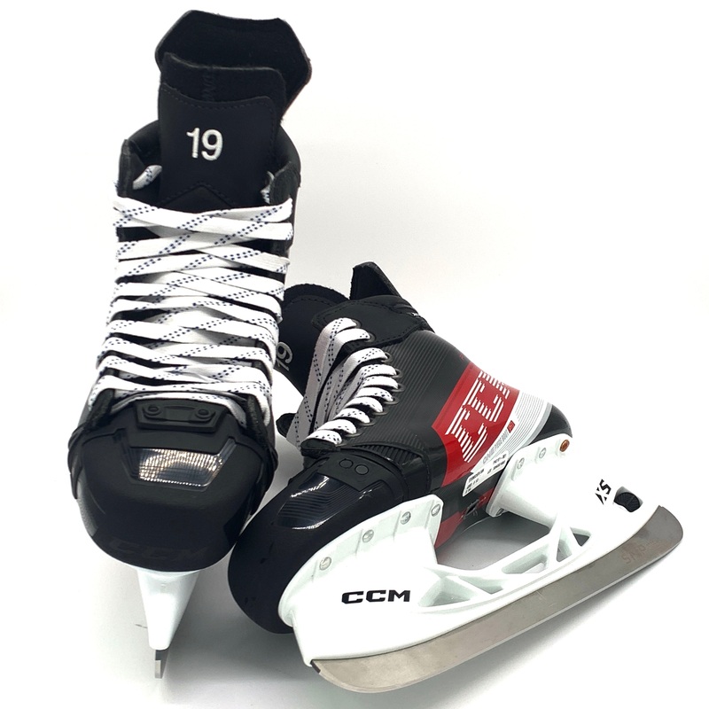 CCM Jetspeed FT4 Pro – NHL Pro Stock Hockey Skates – Size L8.5D/R8.25D – Dawson Mercer