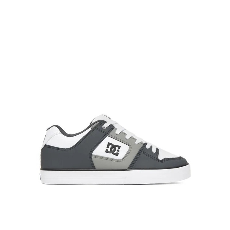 DC Men’s Pure Shoes|GREY/LIGHT GREY/WHITE|7.5|8|8.5|9|9.5|10|10.5|11|11.5|12|13|14