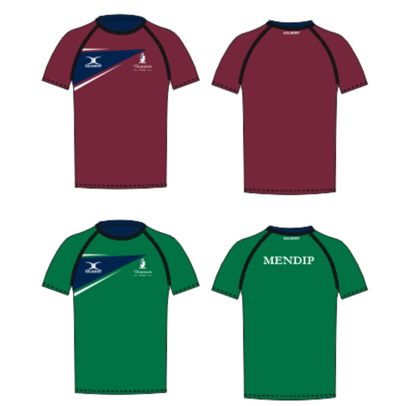 St Dunstan’s Junior’s Burgundy / Black Reversible Training Tee Shirt