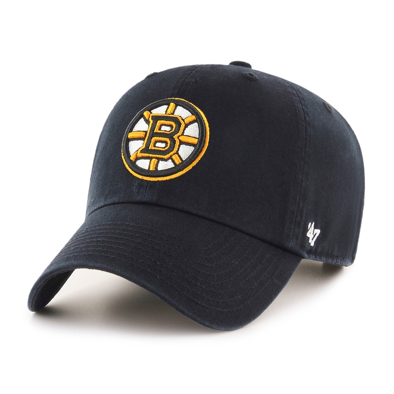 ’47 Brand Boston Bruins Clean Up Adjustable Hat