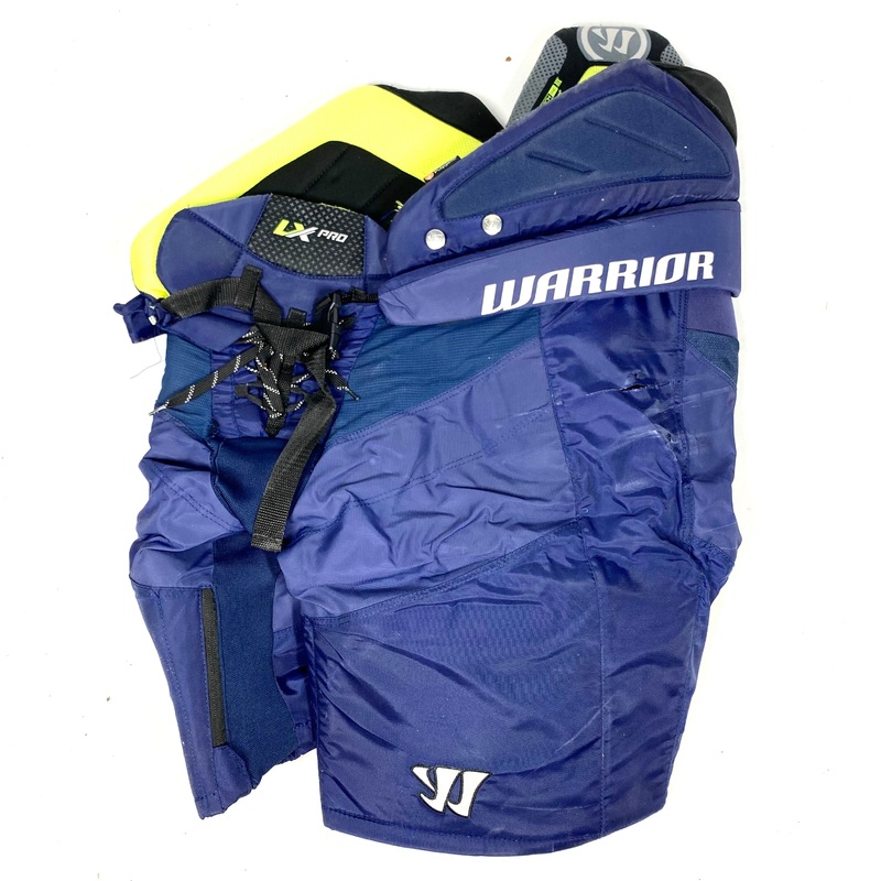 Warrior Alpha LX Pro – Used Pro Stock Hockey Pants (Navy)