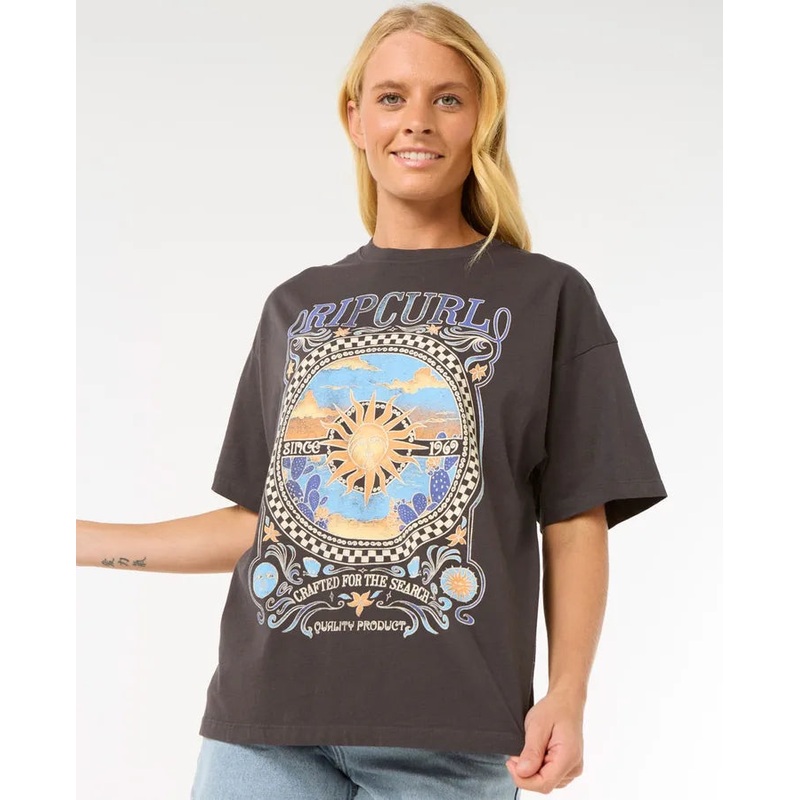 Women’s Luna Heritage Tee|WASHED BLACK|M|L|XL