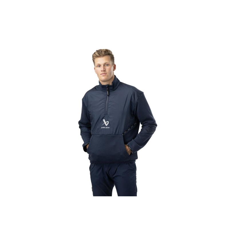 Bauer Sweater Team 1/2 Zip Pullover Sr Navy