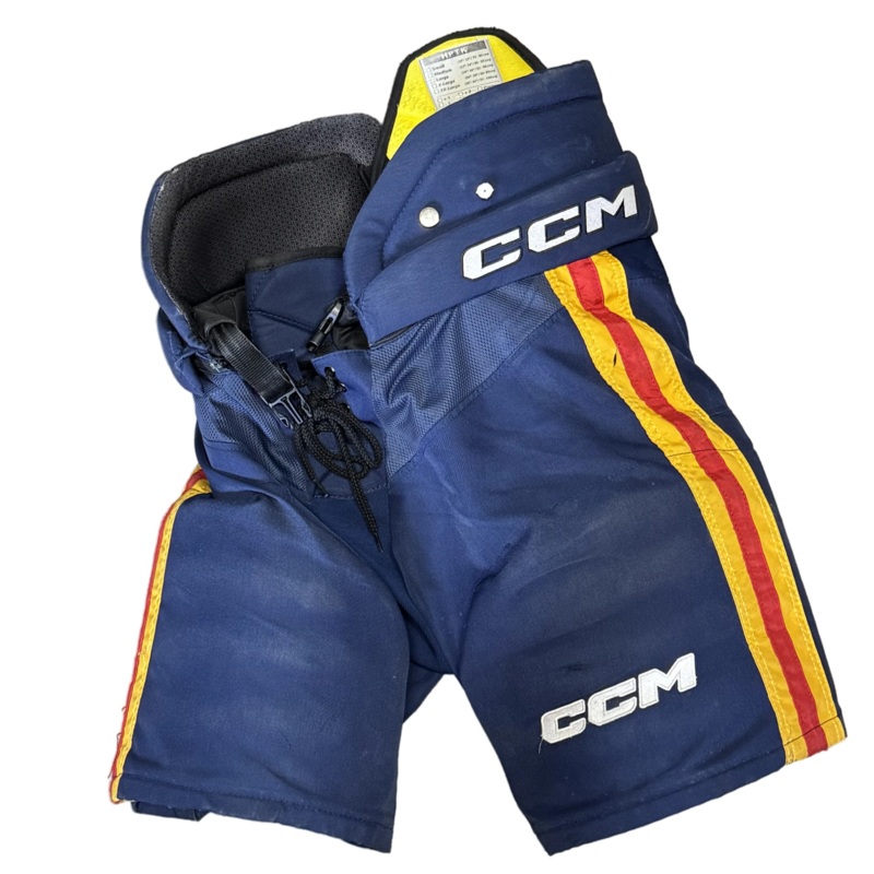 CCM HPTK – Used Pro Stock Hockey Pants (Navy/Yellow/Red)