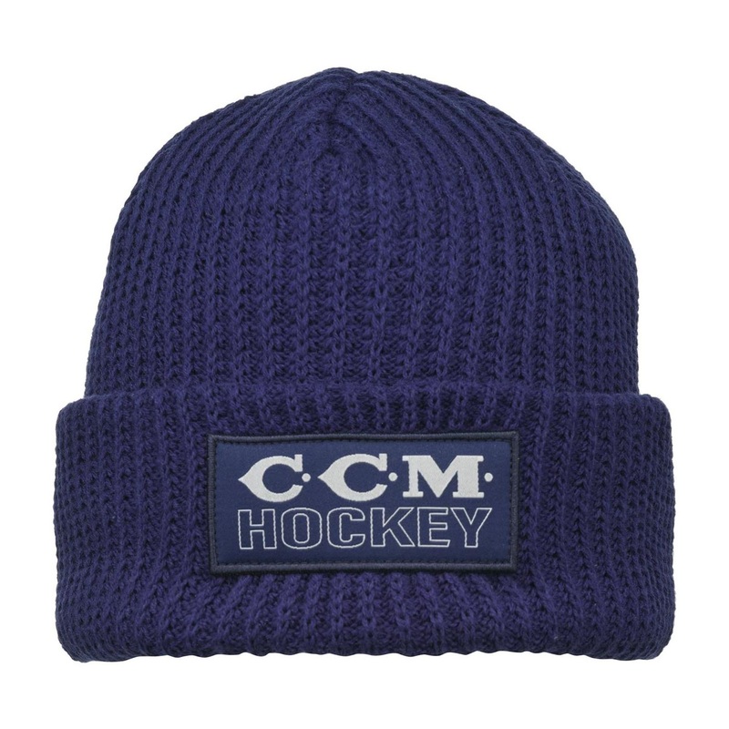 CCM Pom Holiday Cuffed Sr Navy