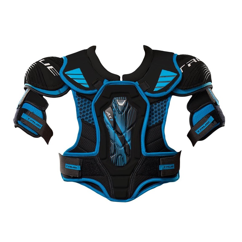 AX7 Shoulder Pads  – Senior|S|M|L|XL|Black/Black/White