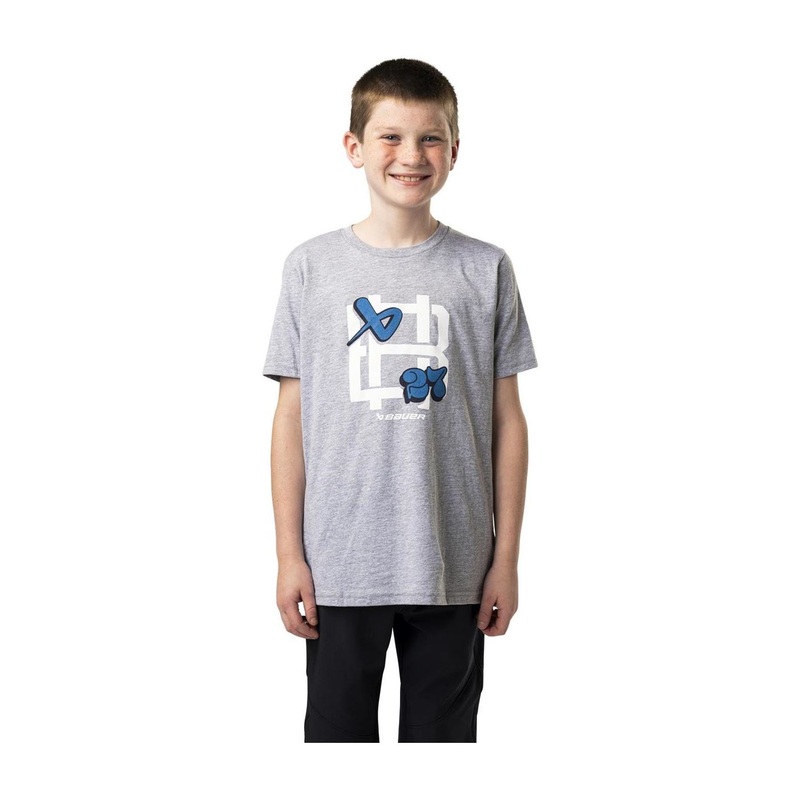 Bauer T-Shirt Graphic Tee Yth Grey
