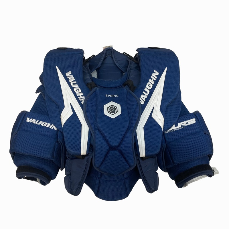 Vaughn SLR3 Pro Carbon – Used Pro Stock Goalie Chest Protector (Navy)