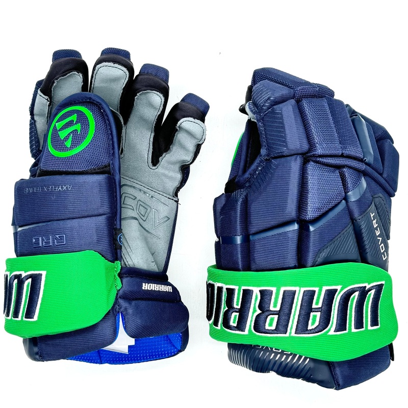 Warrior Covert QR6 – Team Stock Glove – Florida Everblades ECHL (Navy/Green)