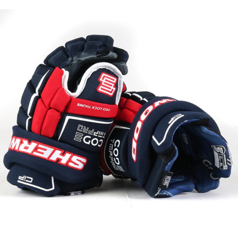 10 Sherwood Code TMP Pro Navy/Red/White Gloves