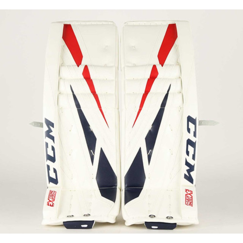 36 – CCM Extreme Flex 4 White Pads – Matiss Kivlenieks Columbus Blue Jackets