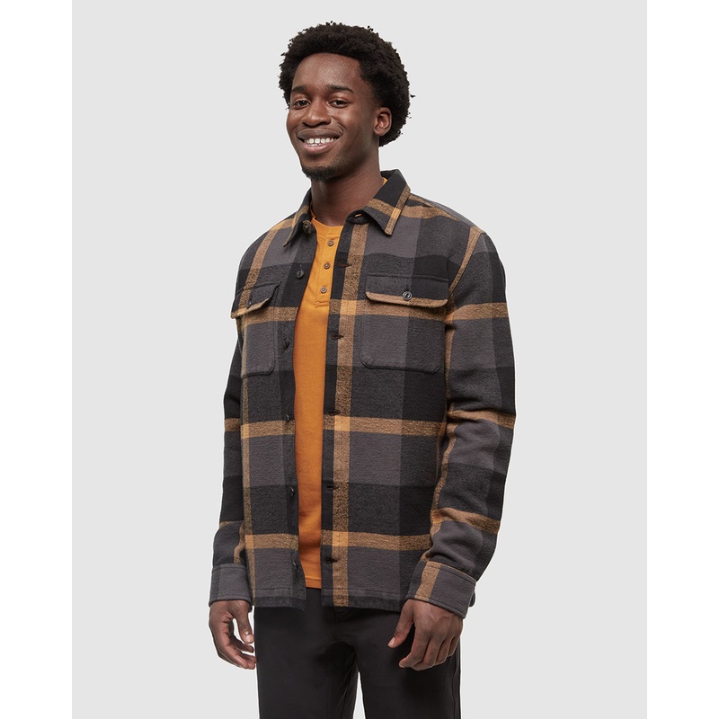 Tentree Men’s Woodford Jacket Plaid Long Sleeve Button-Up