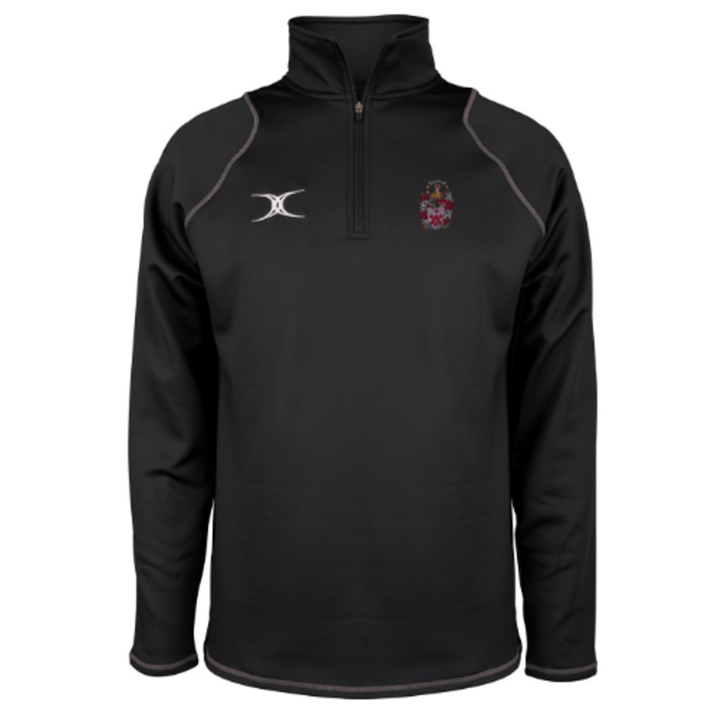 Alleyns School Adult’s Black Quest Mens 1/4 Zip Fleece
