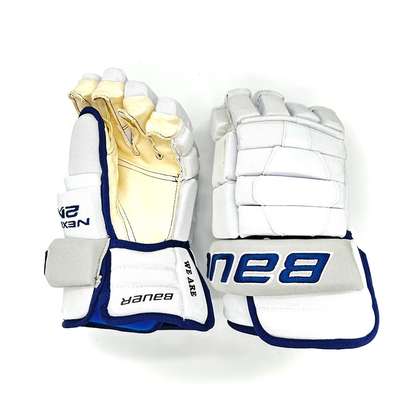 Bauer Nexus 2N Pro – NCAA Pro Stock Glove (White/Navy)