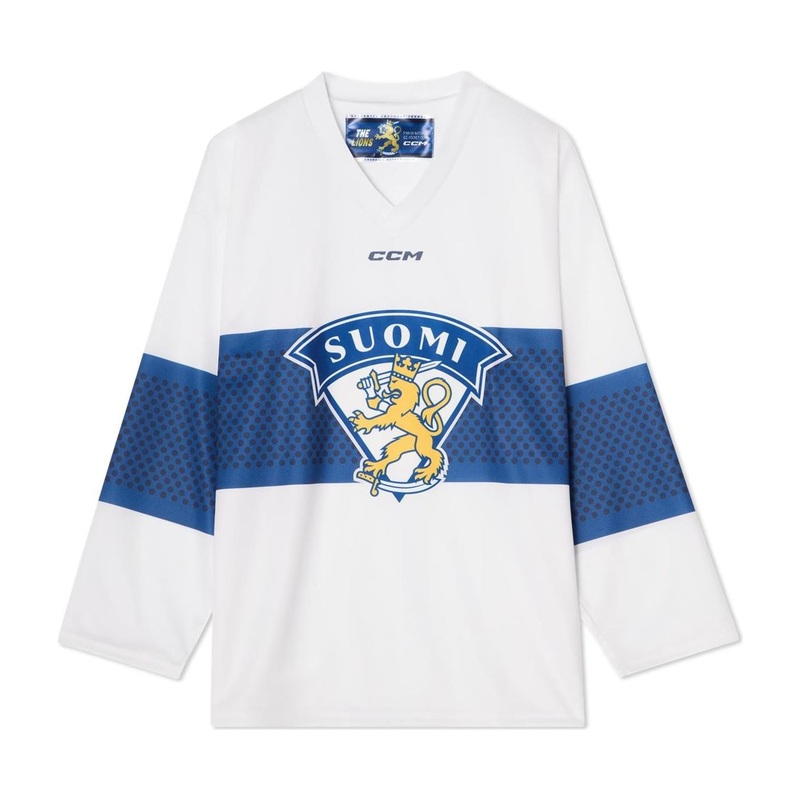CCM Replica Game Jersey Team Finland Sr White