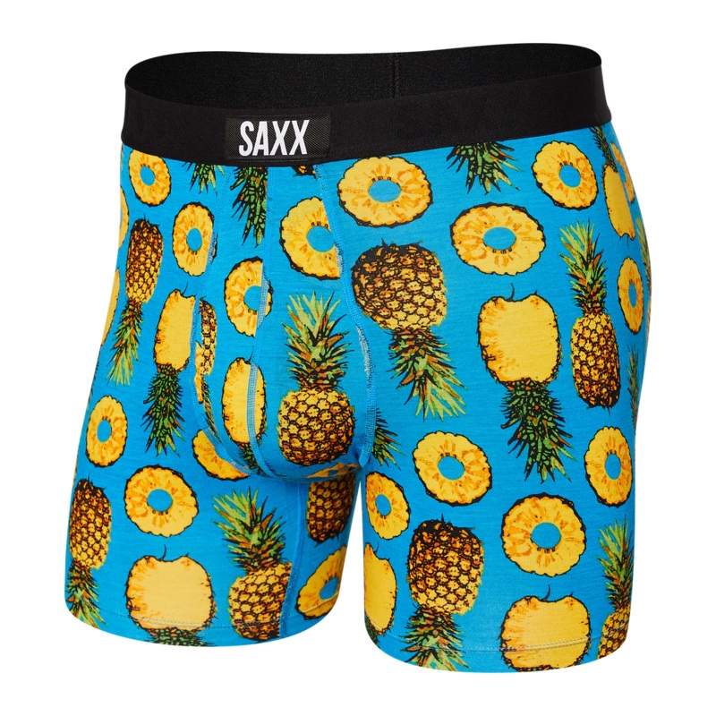 Ultra Boxer Brief – Polka Pineapple/Blue