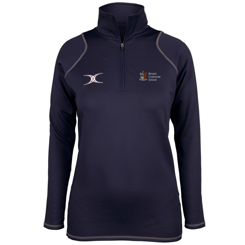Bristol Grammar School  Women’s Dark Navy Quest Ladies 1/4 Zip Fleece