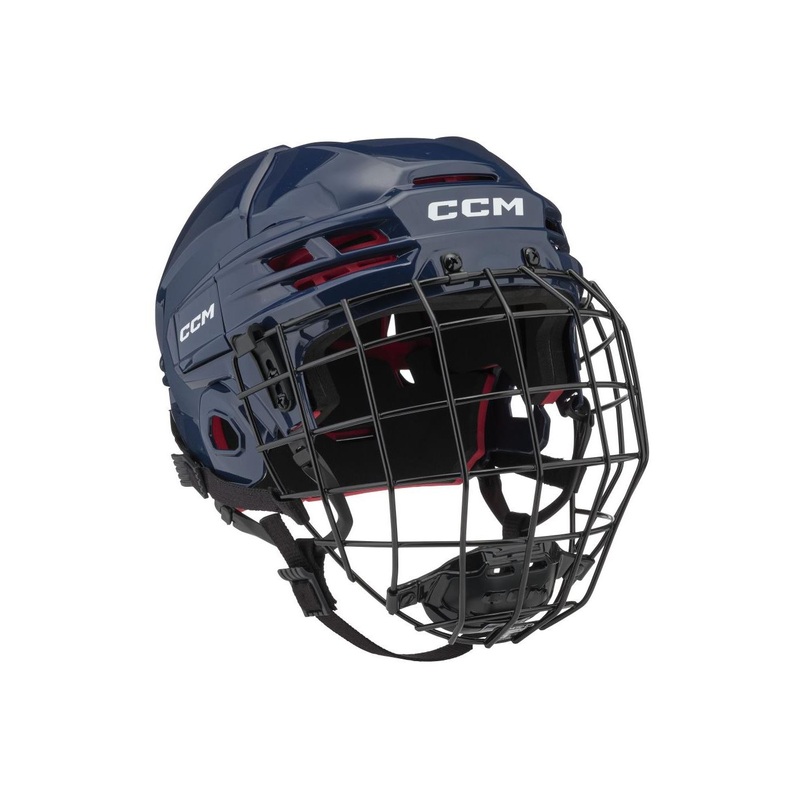 CCM Hockey Helmet Tacks 70 Combo SR Navy