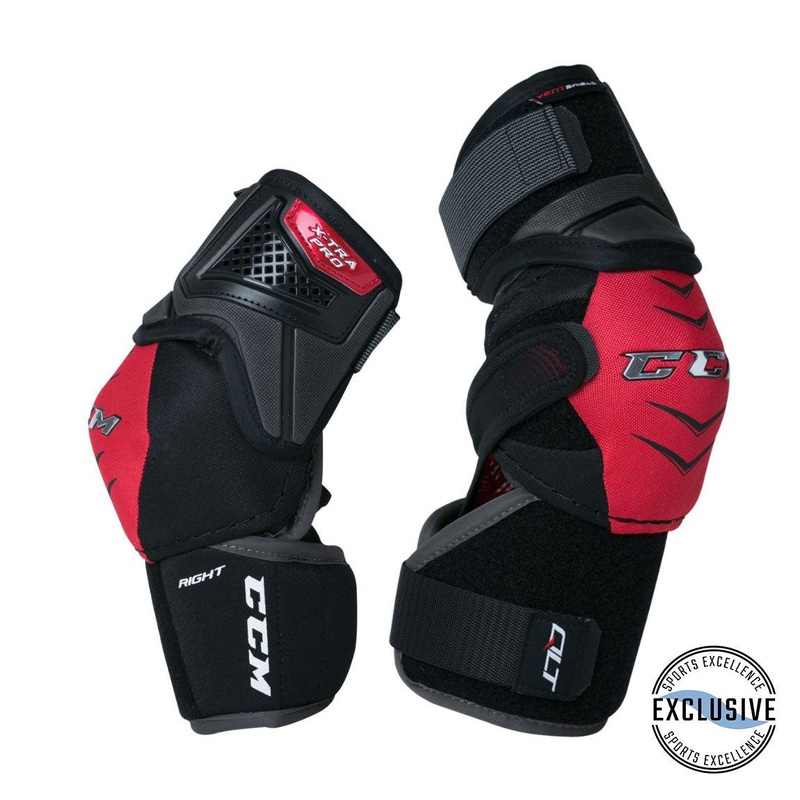 XTRA Pro Elbow Pads – Junior|S|M|L|Black/Black/White