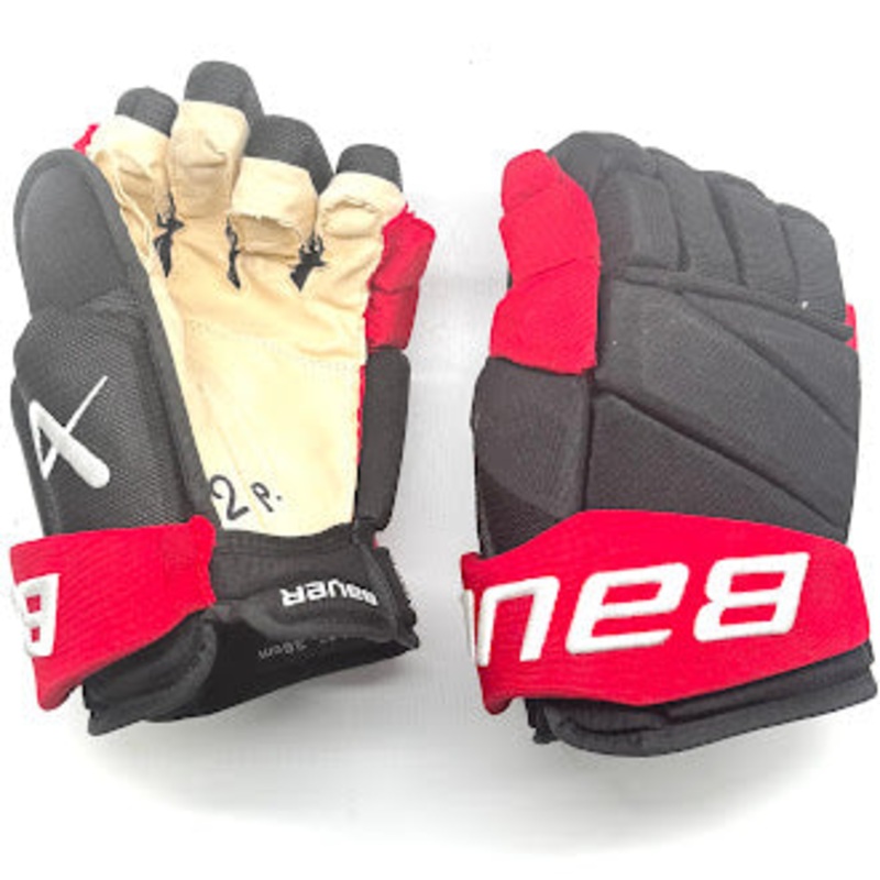 Bauer Vapor Hyperlite – Used NHL Pro Stock Glove – Dmitry Orlov (Black/Red)