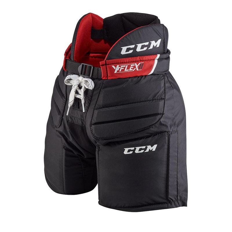 YT FLEX 2 Goalie Pant – Youth|S/M|L/XL|Black/Black/White