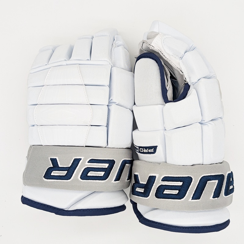 Bauer Pro Series – NCAA Pro Stock Glove (White/Navy)