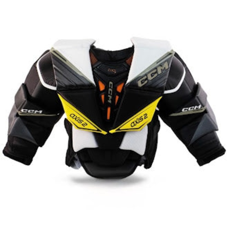 CCM Axis 2 – New Pro Stock Chest Protector (White/Black)
