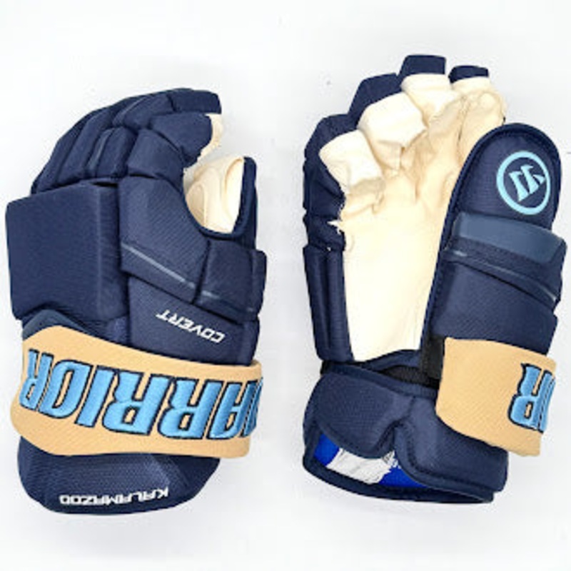 Warrior Covert – ECHL Pro Stock Glove (Navy/Gold/Blue)