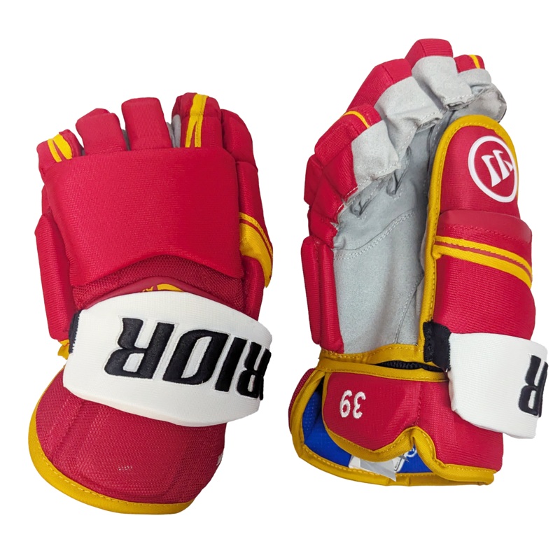 Warrior Covert QRE Pro – NHL Pro Stock Glove – Anthony Mantha (Red/Yellow/White)