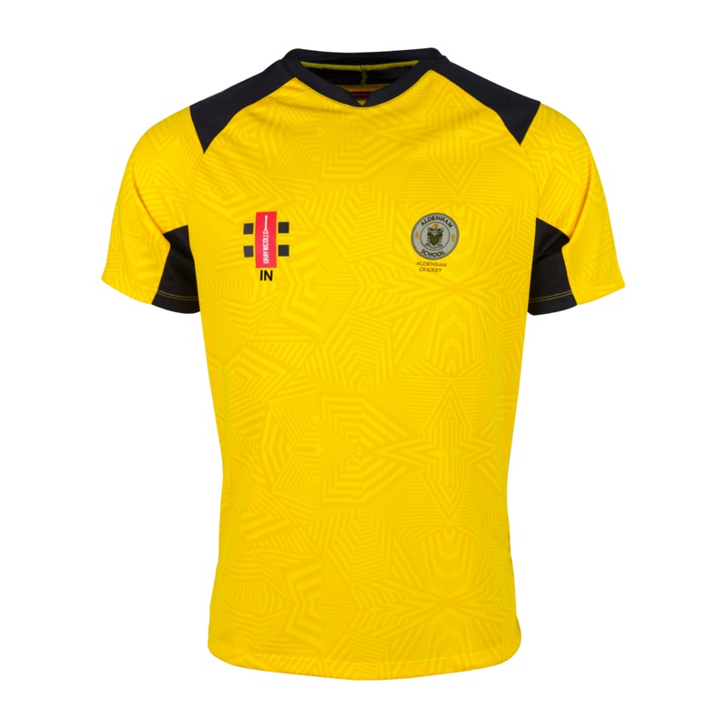 Aldenham School Child’s Yellow / Black Pro T20 S/S Shirt-Junior