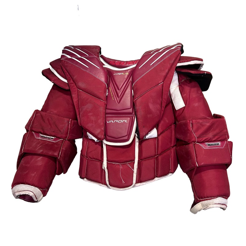 Bauer Vapor Hyperlite  – Used Pro Stock Chest Protector (Maroon)