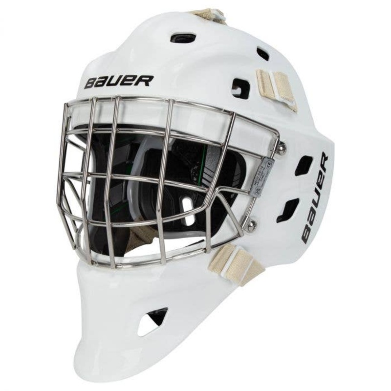 Senior NME One Goalie Mask|WHITE|M|L