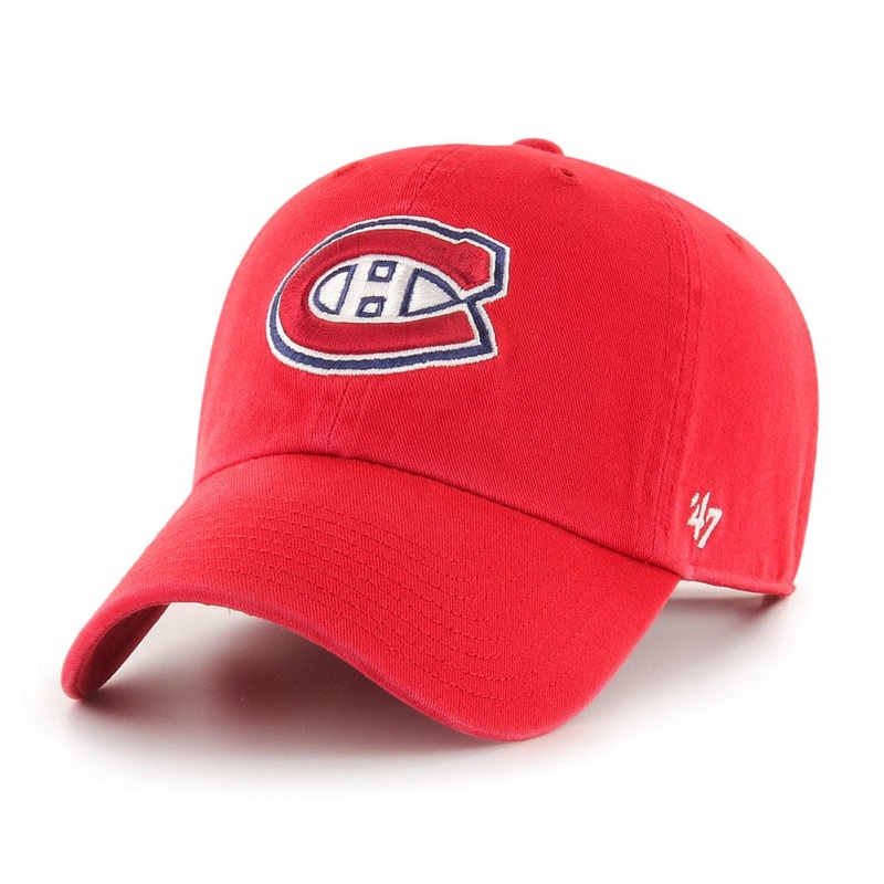 47 Brand NHL Clean Up Adjustable Hat Red – Montreal Canadiens