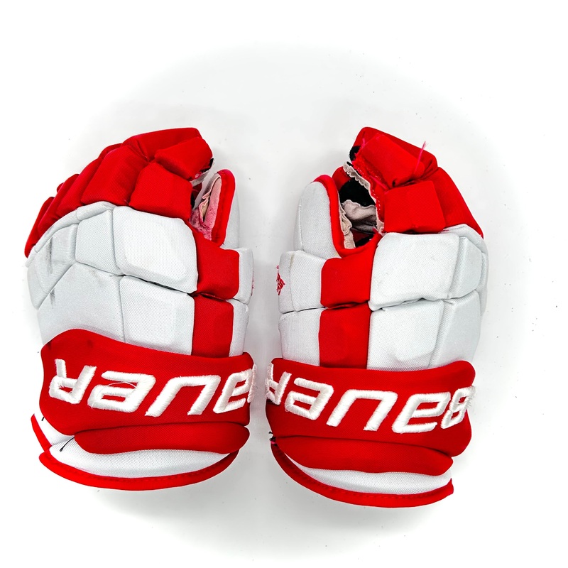 Bauer UltraSonic – Used Pro Stock Glove (White/Red)