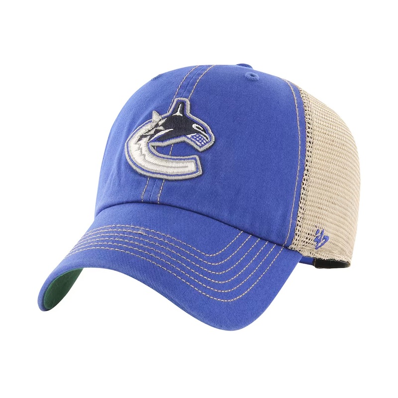 47 Brand NHL Trawler Clean Up Adjustable Hat – Vancouver Canucks Orca