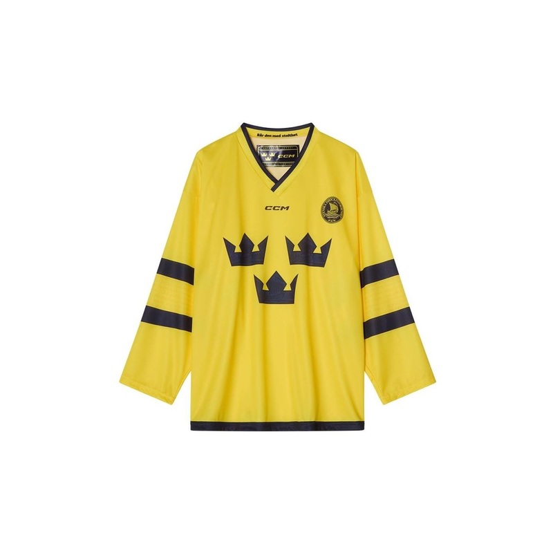CCM Replica Game Jersey Team Sweden Sr Yellow