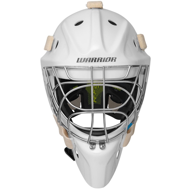 Warrior Goalie Mask Ritual F2 E Jr Certified Cat-Eye White