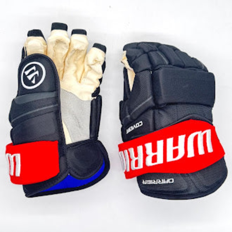 Warrior Covert QRE Pro – NHL Used Pro Stock Glove – William Carrier (Black/Red)