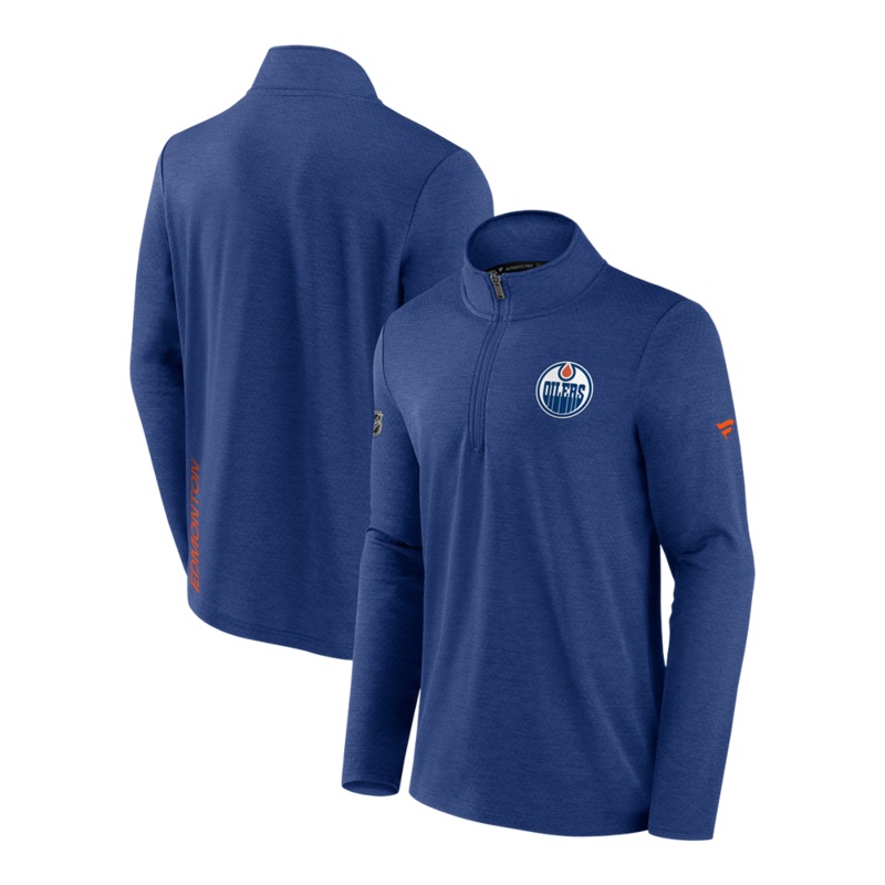 Rink Lightweight 1/4 Zip Sweater- Edmonton Oilers