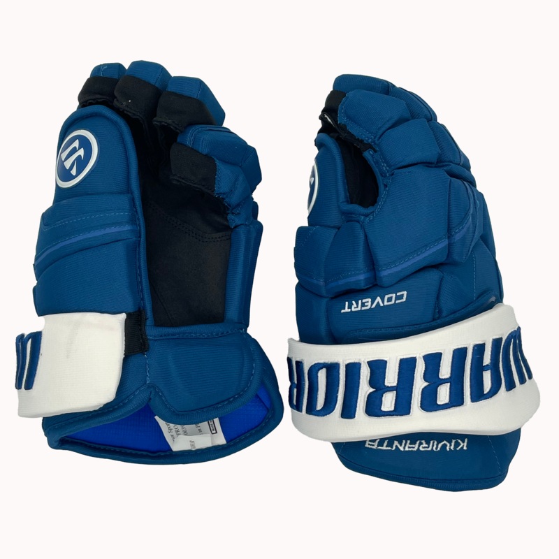 Warrior Covert QRE – NHL Pro Stock Glove – Joel Kiviranta (Blue/White)