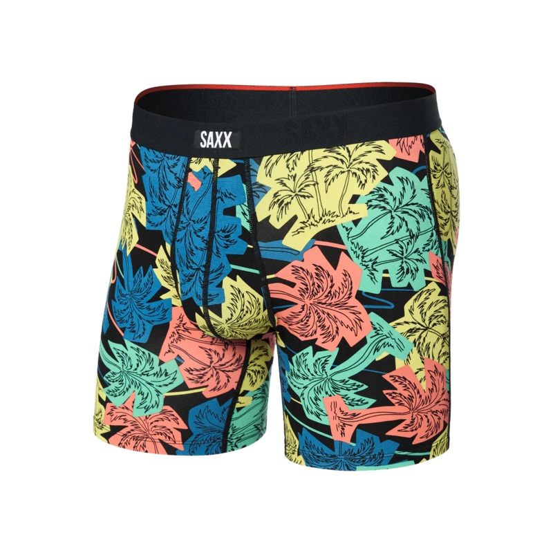 Vibe Xtra Soft Comfort Boxer Brief – Palm Fun Black