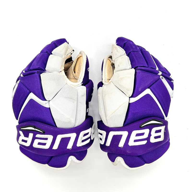 Bauer Vapor 1X Pro – Used Pro Stock Glove (Purple/White)