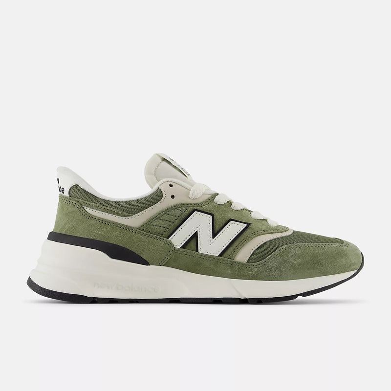 Men’s 997R V1 Shoes|DARK OLIVINE/SEA SALT|8|8.5|9|9.5|10|10.5|11|11.5|12|13