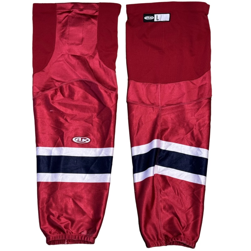 ECHL – Used AK Hockey Socks (Red/Navy/White)