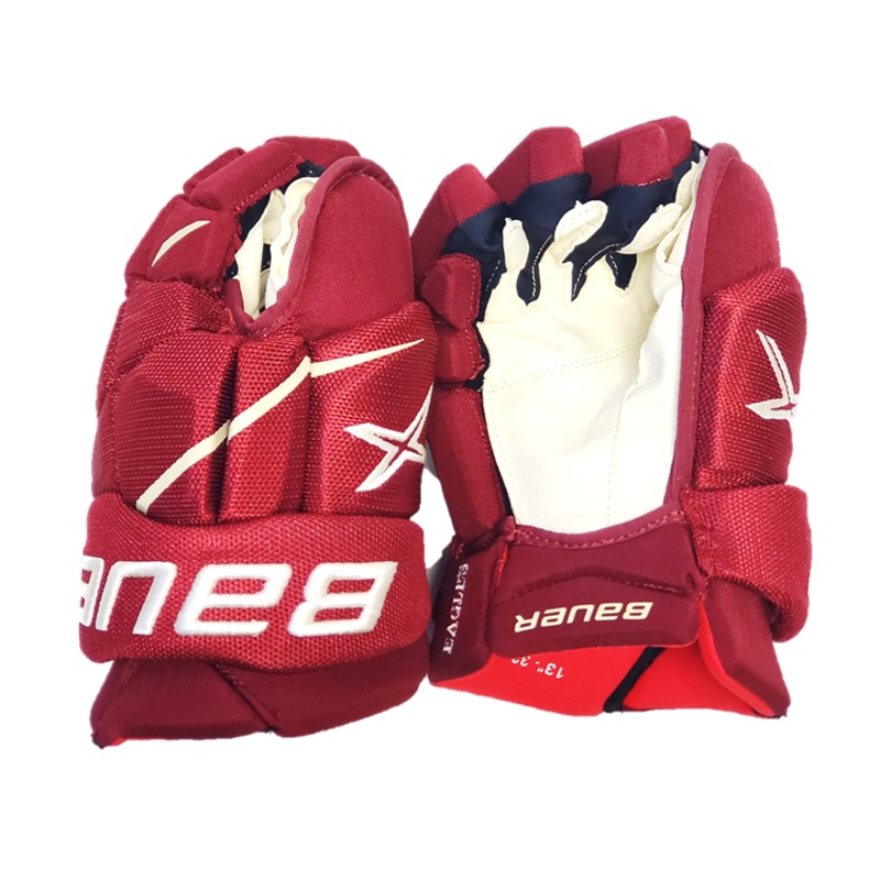 Bauer Vapor 2X Pro – NCAA Pro Stock Glove (Maroon/White)
