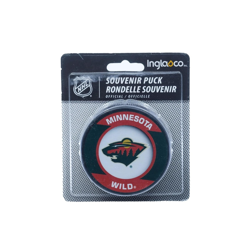 Minnesota Wild Inglasco NHL Retro Logo Hockey Puck