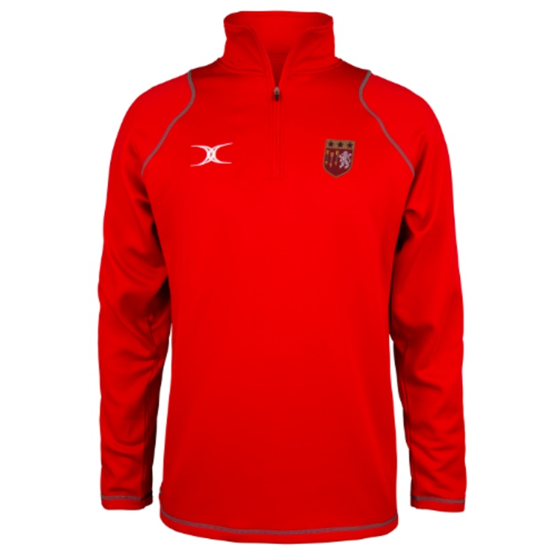 BKHS Child’s Red Quest Mens 1/4 Zip Fleece