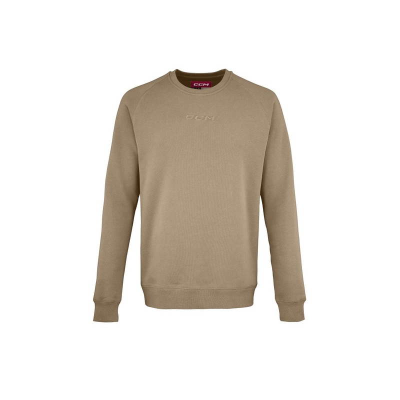 CCM Sweater Core Fleece Crew Sr SAND
